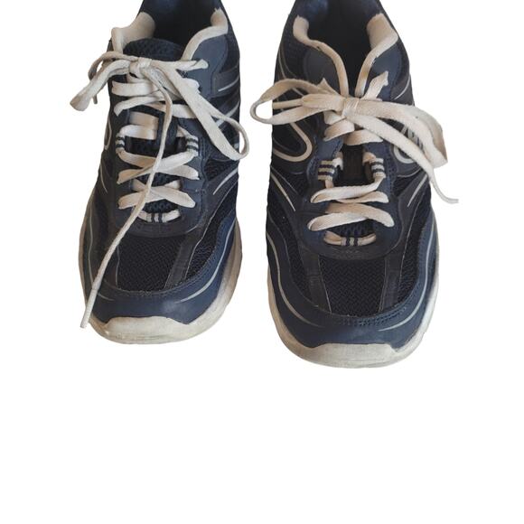 Skechers Women's Size 7.5 Navy Blue Lace-up Sports Sneakers Running Shoes - Picture 2 of 6